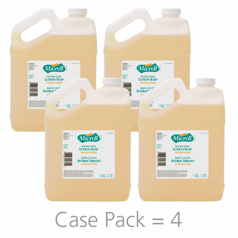 Micrell Citrus, Liquid, Hand Soap, 1 gal, Jug, None, PK 4 - 9755-04