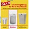 Glad Trash Bag, 8 gal., LLDPE, Coreless Roll, White, PK 26 - 70403