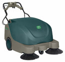 Nobles Walk Behind Sweeper, Battery-Operated, 12 V, 35 in Cleaning Path Width - 9010139