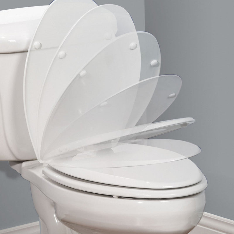 Bemis Elongated, Standard Toilet Seat Type, Closed Front Type, Includes Cover Yes, White - 7900TDGSL
