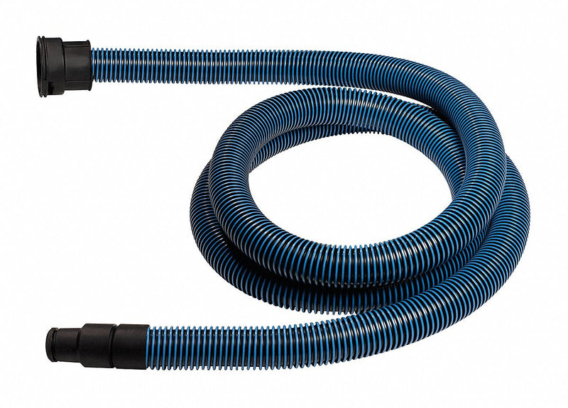 Bosch Vacuum Hose, 1 3/8 in Hose Dia., 16 ft Hose Length, Plastic, Black, Blue - VAC008