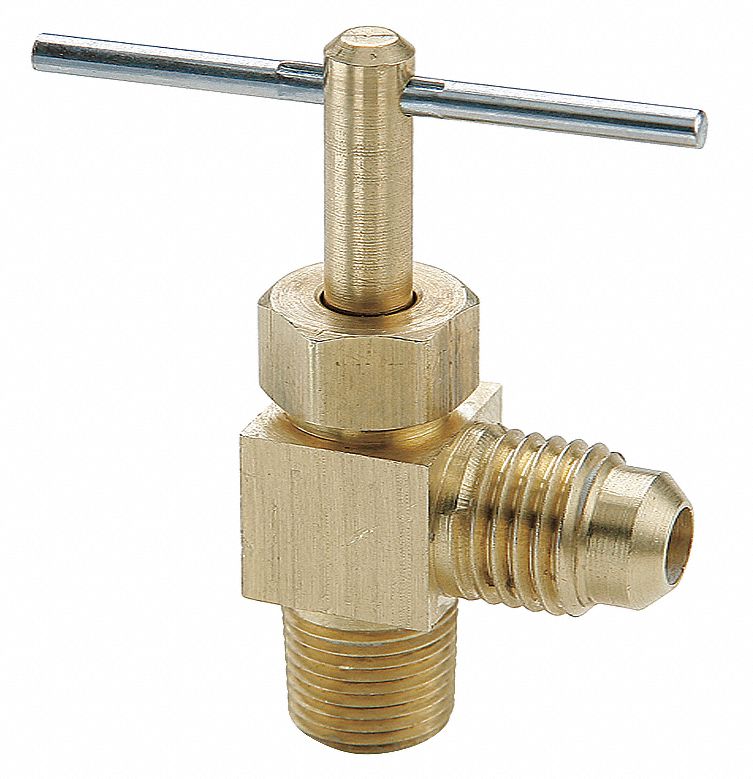 Parker Needle Valve, 3/8x1/4 In., Flare-Male Pipe - NV101F-6-4
