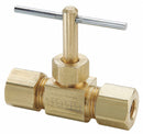 Parker Needle Valve, 3/8 In., Compressn-Compressn - NV105C-6