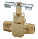 Parker Needle Valve, 1/4 In., Male Pipe-Male Pipe - NV107P-4