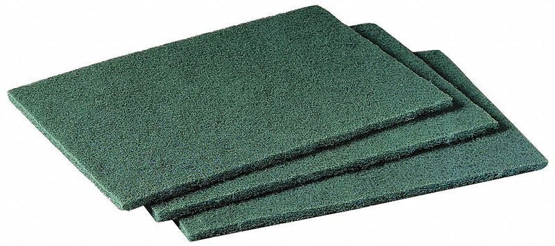 Scotch-Brite 6 in x 9 in Synthetic Fiber Scouring Pad, Green, 10PK - 96CC