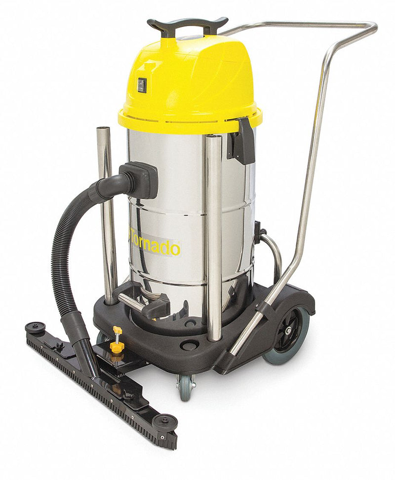 Tornado Shop Vacuum, 15 gal Tank Size, 114 cfm, 1 1/2 in Vacuum Hose Dia. - 94232