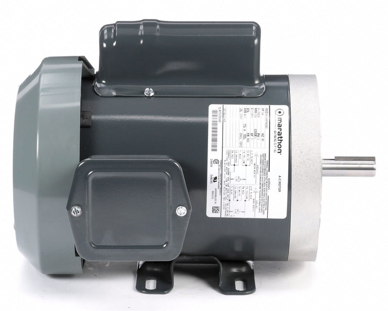 Marathon Motors 3/4 HP, General Purpose Motor, Capacitor-Start, 1725 Nameplate RPM, 115/230 Voltage, 56C Frame - 5KC49PN0283
