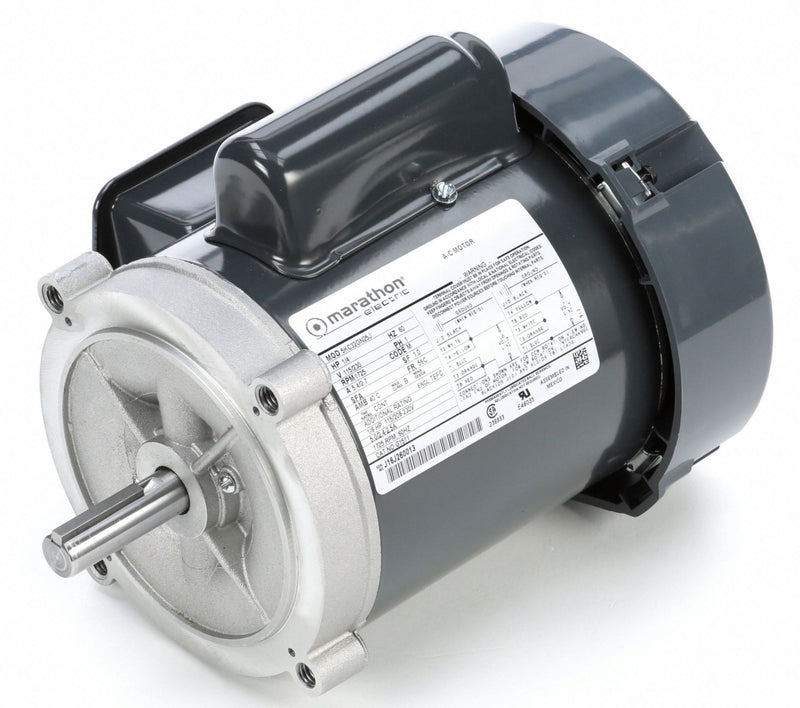 Marathon Motors 1/4 HP, General Purpose Motor, Capacitor-Start, 1725 Nameplate RPM, 115/230 Voltage, 56C Frame - 5KC32GN25