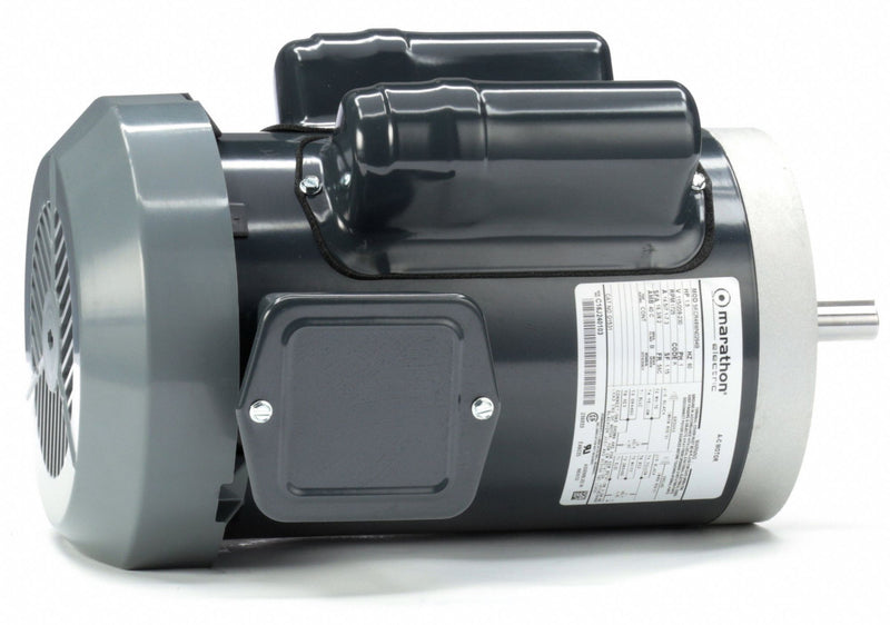 Marathon Motors 1 1/2 HP, General Purpose Motor, Capacitor-Start/Run, 1725 Nameplate RPM, 115/208-230 Voltage - 5KCR48WN0294