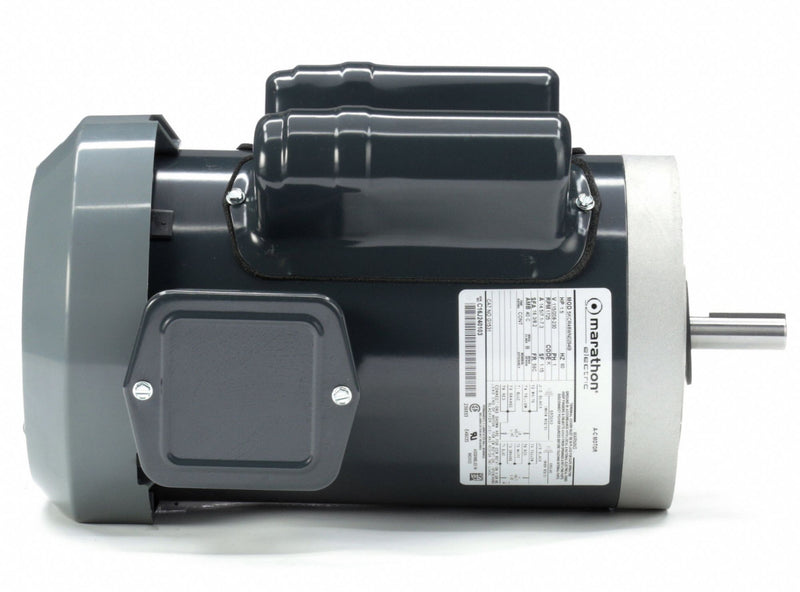 Marathon Motors 1 1/2 HP, General Purpose Motor, Capacitor-Start/Run, 1725 Nameplate RPM, 115/208-230 Voltage - 5KCR48WN0294