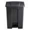 Safco Large Capacity Plastic Step-On Receptacle, 17 Gal, Black - SAF9922BL