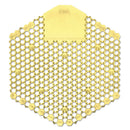 Fresh Products Wave 3D Urinal Deodorizer Screen, Yellow, Citrus, 10/Box - FRS3WDS60CITBX
