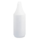 Boardwalk Embossed Spray Bottle, 32 Oz, Clear, 24/Carton - BWK00032