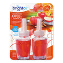 Bright Air Electric Scented Oil Air Freshener Refill, Macintosh Apple/Cinnamon, 2/Pack, 6 Packs/Carton - BRI900255