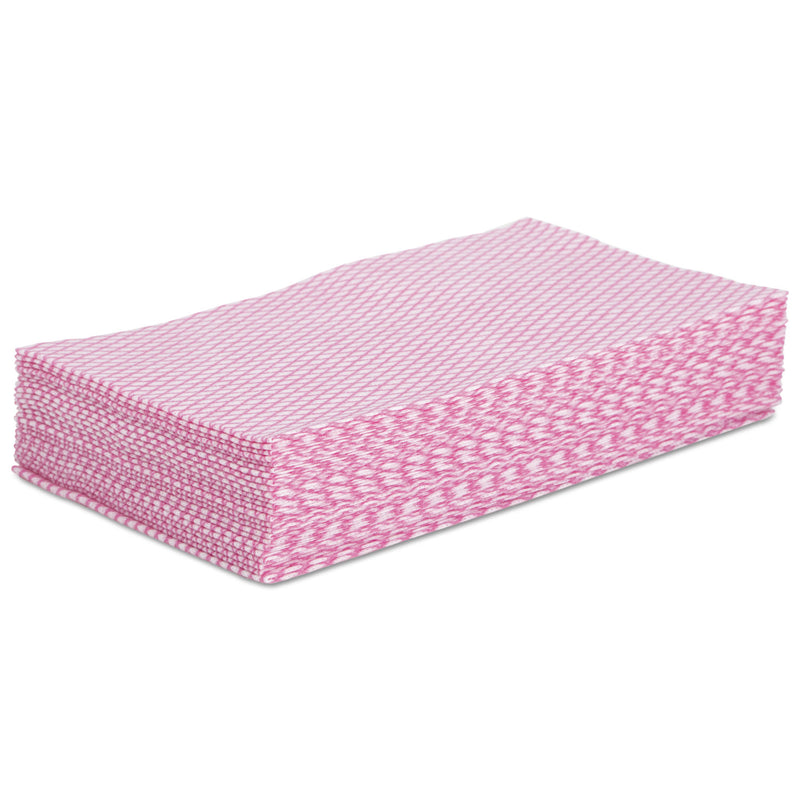 Boardwalk Foodservice Wipers, Pink/White, 12 X 21, 200/Carton - BWKN8140