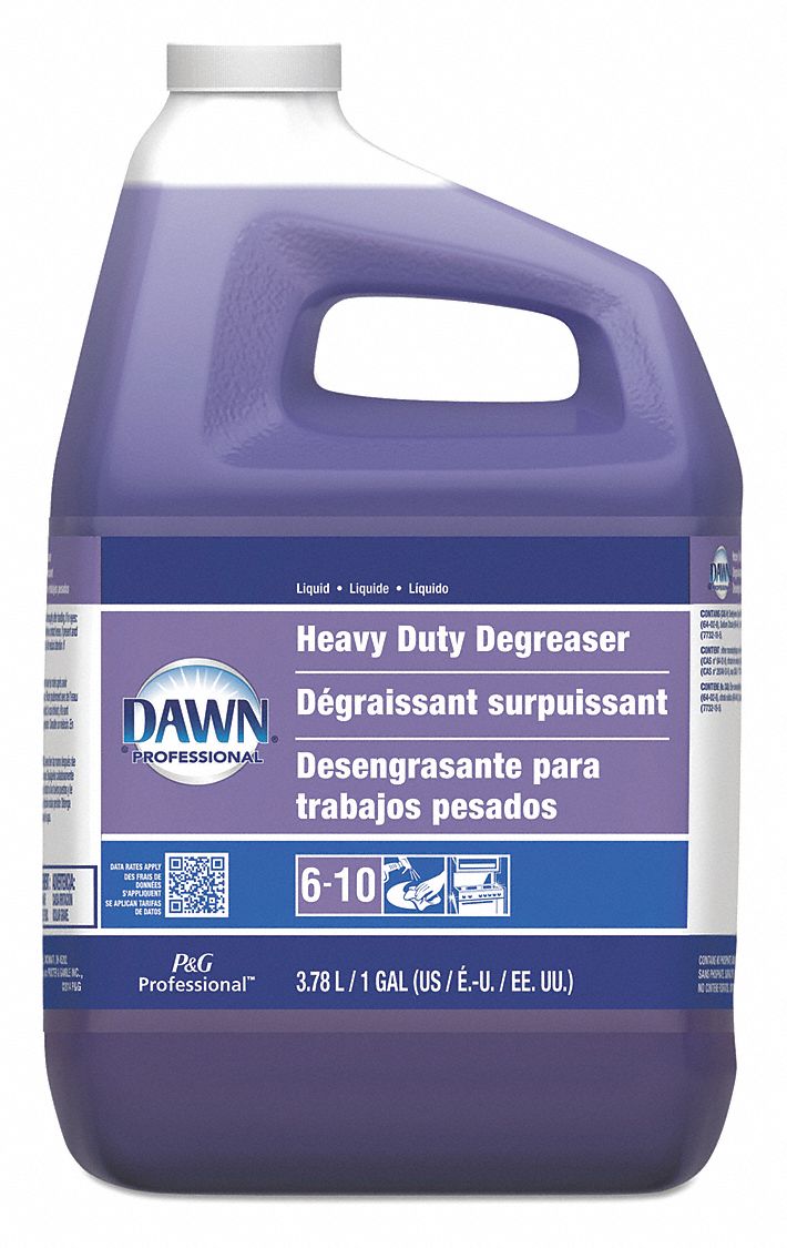 Dawn Cleaner/Degreaser, 1 gal Cleaner Container Size, Jug Cleaner Container Type, Unscented Fragrance - PGC 04852