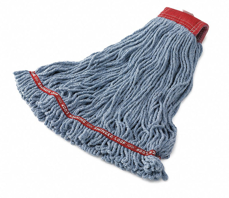 Rubbermaid Side Gate Synthetic String Wet Mop Head, Blue - FGC25306BL00