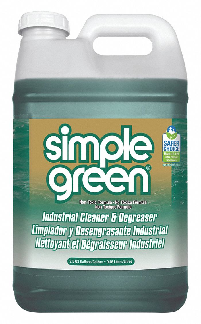 Simple Green Cleaner/Degreaser, 2.5 gal Cleaner Container Size, Jug Cleaner Container Type - 2710000213225
