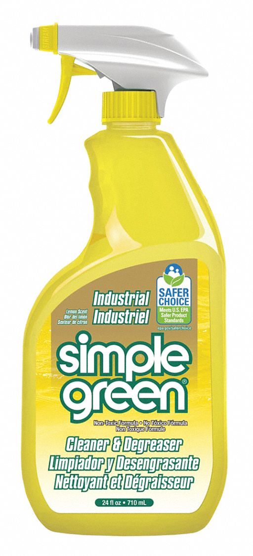 Simple Green Cleaner/Degreaser, 24 oz Cleaner Container Size, Trigger Spray Bottle Cleaner Container Type - 3010001214002