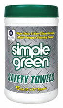 Simple Green All Purpose Cleaning Wipes, 10 in x 12 in, White - 3810000613351