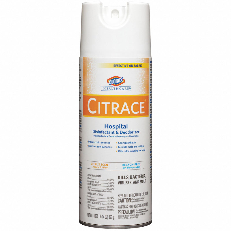 Clorox Germicidal Disinfectant Cleaner, 14 oz Cleaner Container Size, Aerosol Can Cleaner Container Type - 49100