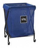 Royal Basket 1-Compartment X-Frame Laundry Cart, 150 lb. Capacity, 26" L X 21" W X 35-1/2" H - G08-BBX-XMA-3ONN