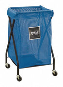 Royal Basket 1-Compartment X-Frame Laundry Cart, 150 lb. Capacity, 22" L X 20" W X 35-1/2" H - G06-BBX-XMA-3ONN