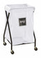 Royal Basket 1-Compartment X-Frame Laundry Cart, 150 lb. Capacity, 22" L X 20" W X 35-1/2" H - G06-WWX-XMA-3ONN