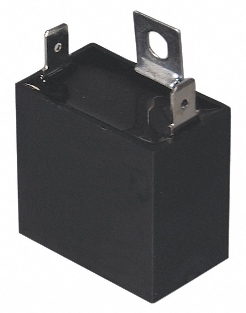 Dayton Rectangle Motor Run Capacitor,4 Microfarad Rating,370VAC Voltage - 22F165