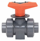 Georg Fischer Metering Ball Valve, PVC, Pipe Size 1/2 in, NPT - 161523532