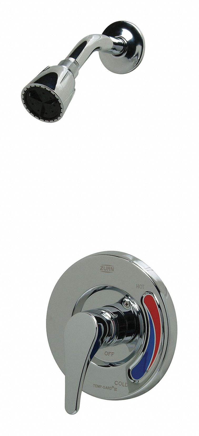 Zurn Metal Wall Mounted Shower Head Kit, 2.5 gpm, 1/2 in FNPT Connection Type - Z7301-SS-MT