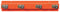 Tough Guy Safety Orange Stainless Steel Mop and Broom Holder, 1 EA - 22N325