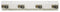 Tough Guy White Gloss Stainless Steel Mop and Broom Holder, 1 EA - 22N326