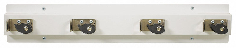 Tough Guy White Gloss Stainless Steel Mop and Broom Holder, 1 EA - 22N326