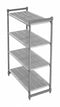 Cambro Shelving, Composite, 72InHx48InW - CBU244872V4580