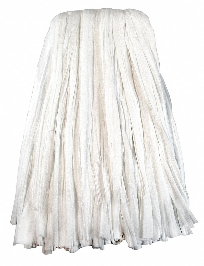 Tough Guy Quick Change, Side-Gate Rayon Strip Wet Mop Head, White - 22VA16
