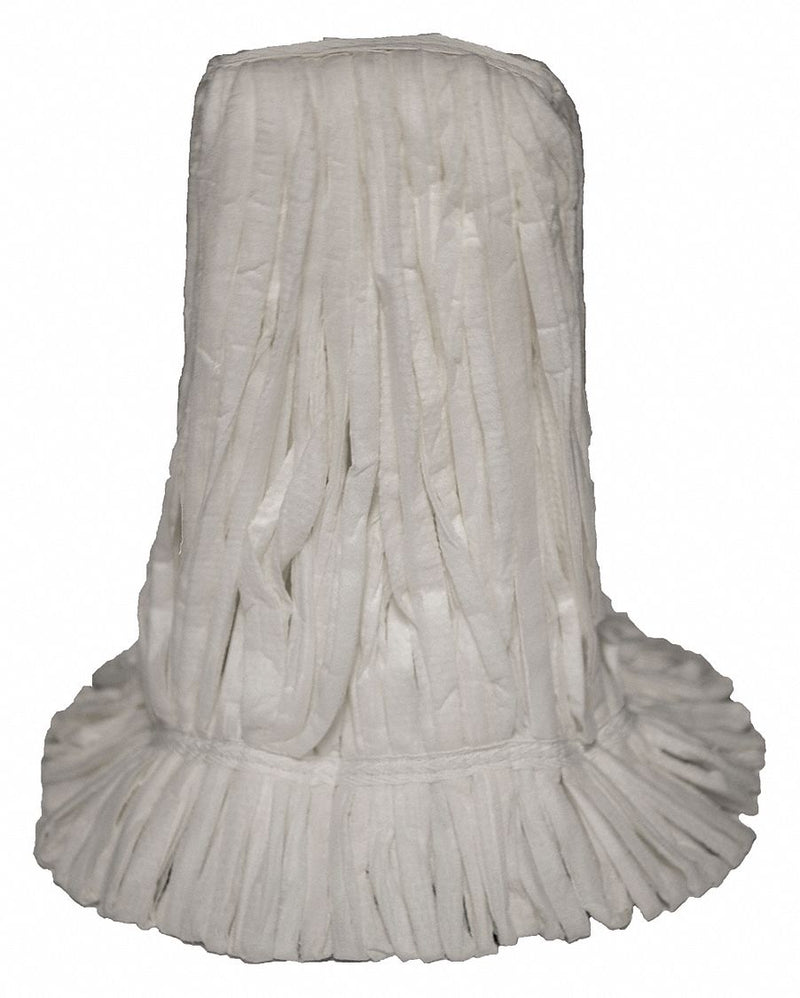 Tough Guy Quick Change, Side-Gate Rayon Strip Wet Mop Head, White - 22VA21