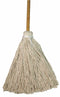 Tough Guy Cotton String Wet Mop Head and Handle, Quick Change, Beige, 54 in Handle Length - 22VA24