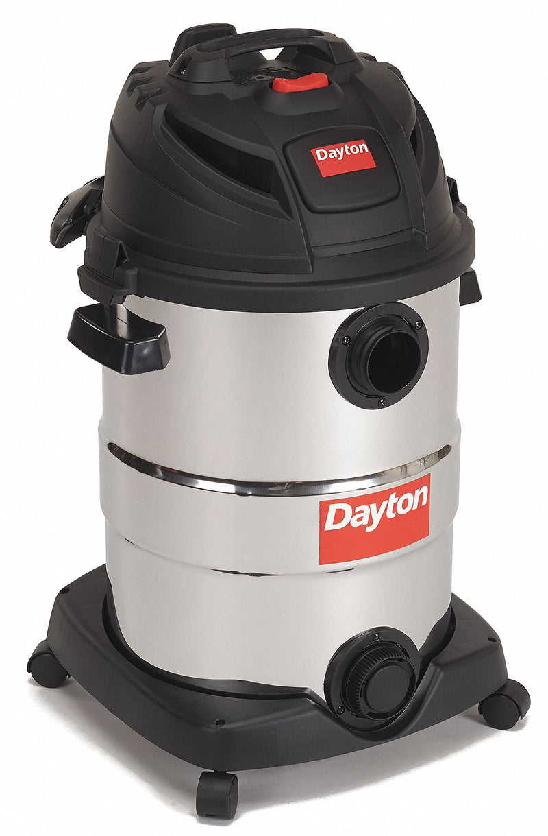 Dayton Shop Vacuum, 12 gal Tank Size, 145 cfm, 2 1/2 in Vacuum Hose Dia. - 22XJ47