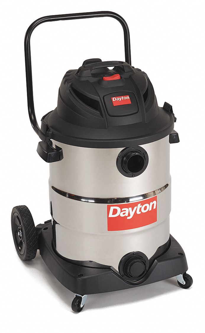 Dayton Shop Vacuum, 16 gal Tank Size, 155 cfm, 2 1/2 in Vacuum Hose Dia. - 22XJ48