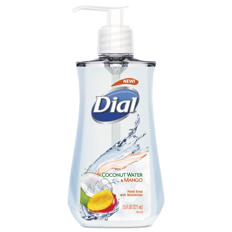 Dial Liquid Hand Soap, 7 1/2 Oz Pump Bottle, Coconut Water And Mango,12/Carton - DIA12159CT