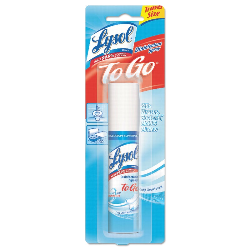 Lysol Disinfectant Spray To Go, Crisp Linen, 1Oz Aerosol - RAC79132CT