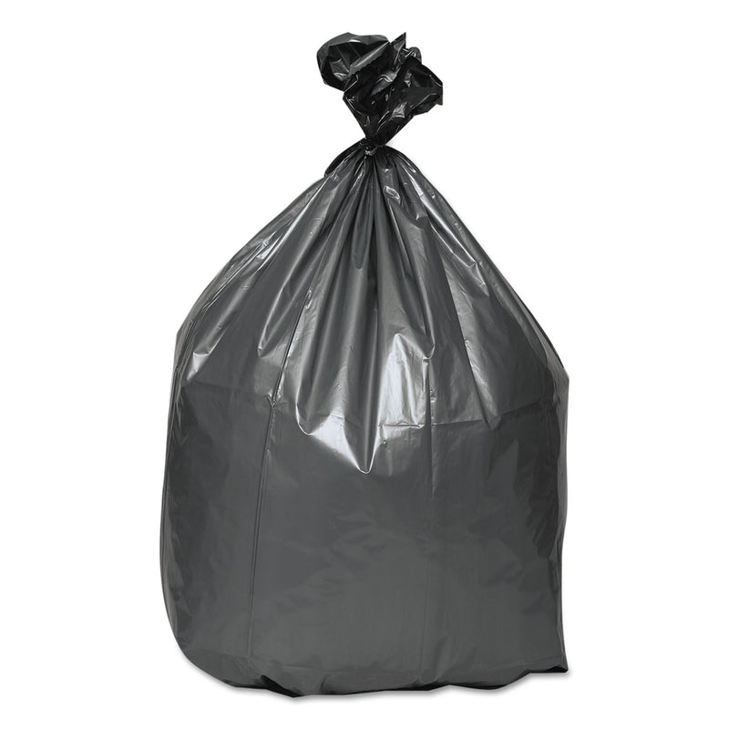 Platinum Plus Can Liners, 60 Gal, 1.55 Mil, 39" X 56", Gray, 50/Carton - WBIPLA6070