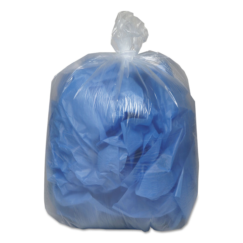 Classic Clear Linear Low-Density Can Liners, 16 Gal, 0.6 Mil, 24" X 33", Clear, 500/Carton - WBI243115C