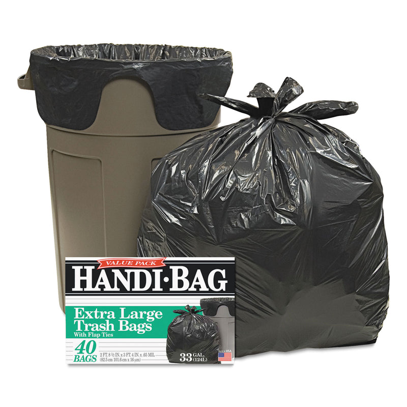 Handi-Bag Super Value Pack, 33 Gal, 0.65 Mil, 32.5