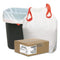 Draw 'n Tie Heavy-Duty Trash Bags, 13 Gal, 0.9 Mil, 24.5" X 27.38", White, 200/Box - WBI1DK200