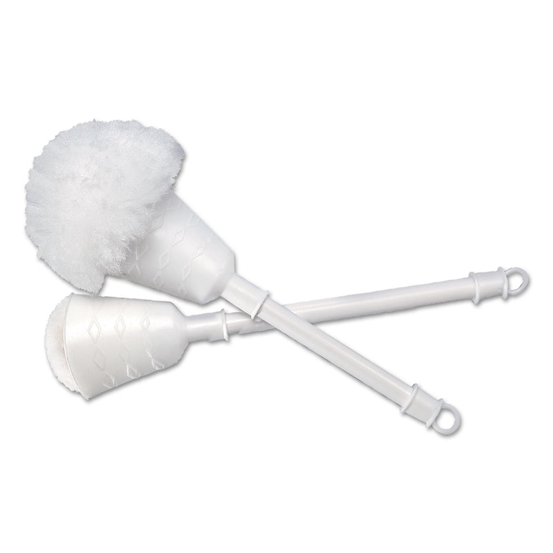 Boardwalk Cone Bowl Mop, 10" Handle, 2" Dia. Head, Plastic, White, 25/Carton - BWK00170