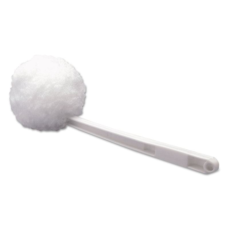 Boardwalk Deluxe Bowl Mop, 10" Handle, 2" Dia. Head, Plastic, White, 25/Carton - BWK00160