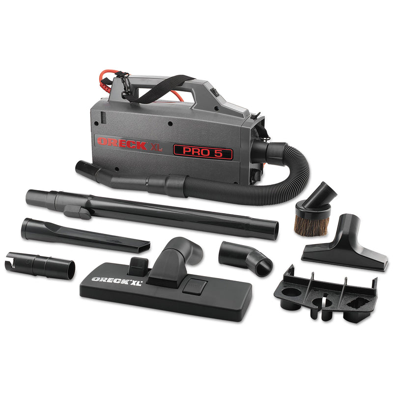 Oreck Commercial Xl Pro 5 Canister Vacuum, 120 V, Gray, 5 1/4 X 8 X 13 1/2 - ORKBB900DGR