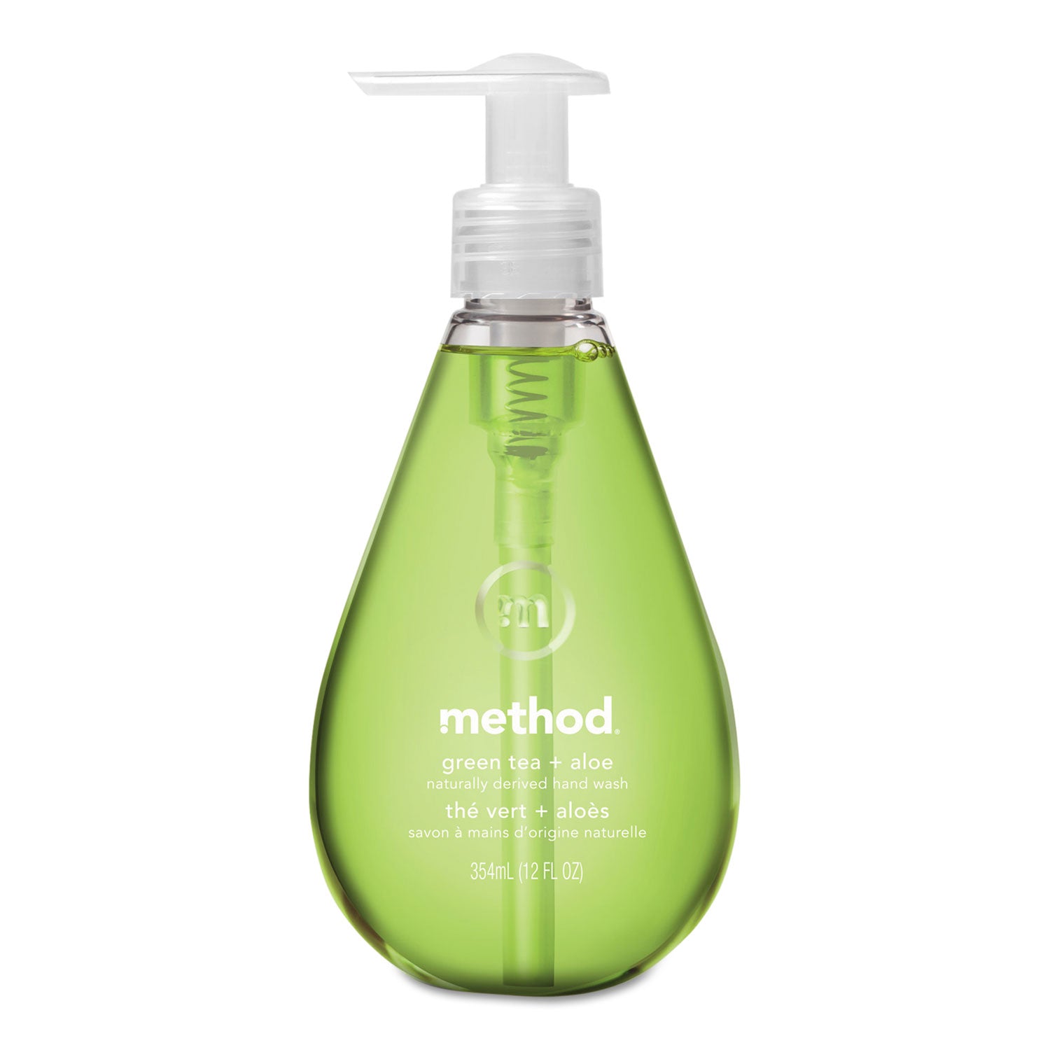 Method Gel Hand Wash, Green Tea + Aloe, 12 Oz Pump Bottle, 6/Carton - MTH00033CT